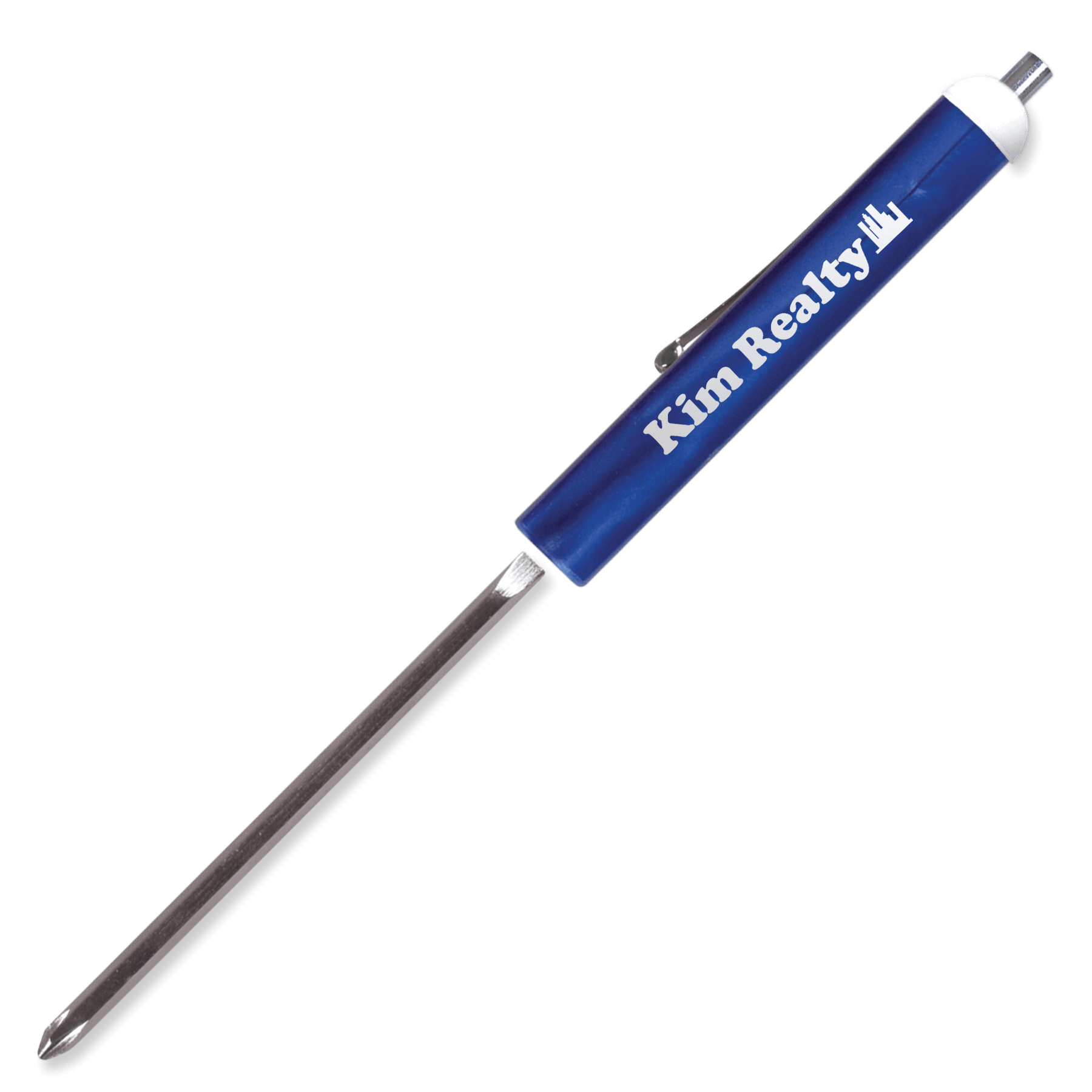 Pocket Screwdriver Reversible Flat Blade + Magnet Top                 